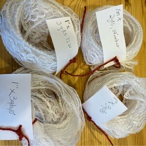 White Pearl Lace Trim Bundle